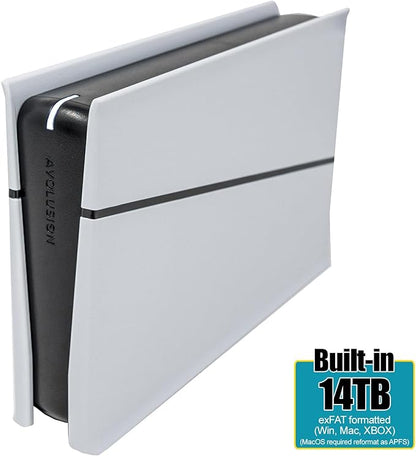 Avolusion PRO-5U 14TB USB 3.0 External Hard Drive for Windows, MacOS, Xbox (White) (Renewed)