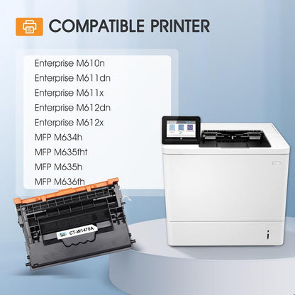147A Black Toner Cartridge (with Chip) Compatible for HP 147A Toner Cartridge 147X W1470A W1470X for Enterprise M610n M611dn M611x M612dn M612x MFP M634h M635fht M635h M636fh Printer Ink 2-Pack