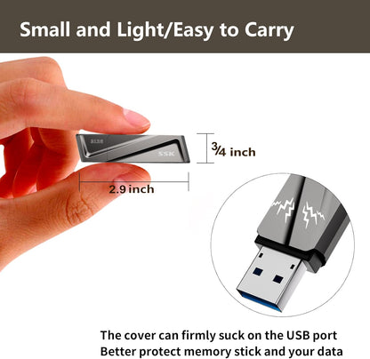 SSK 512GB USB Flash Drive 550MB/s USB 3.2 Gen2 USB Thumb Drive Fast Transfer Speed Externel Solid State Drive +USB C Adapter USB C Memory Stick for Type C Smartphone,MacBook/Pro/Air Laptop and More