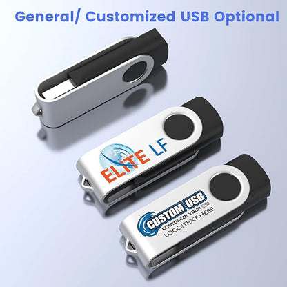 ABLAZE Flash Drives 4GB 20 Pack, USB 2.0 Thumb Drive Bulk with Lanyards Swivel Memory Stick U Disk 4GB Pendrive USB Pack (Mixcolors)