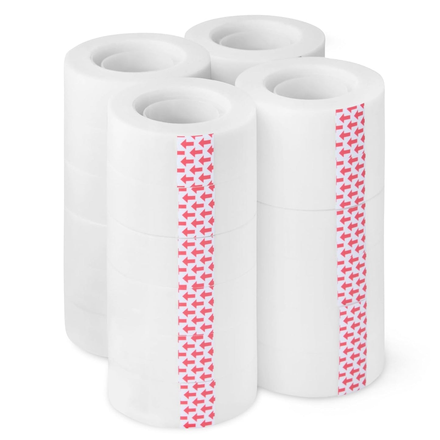 Amazon Basics Matte Finish Tape, Invisible Tape, 3/4" x 1000"(27.78 Yards), 24-Pack, Transparent