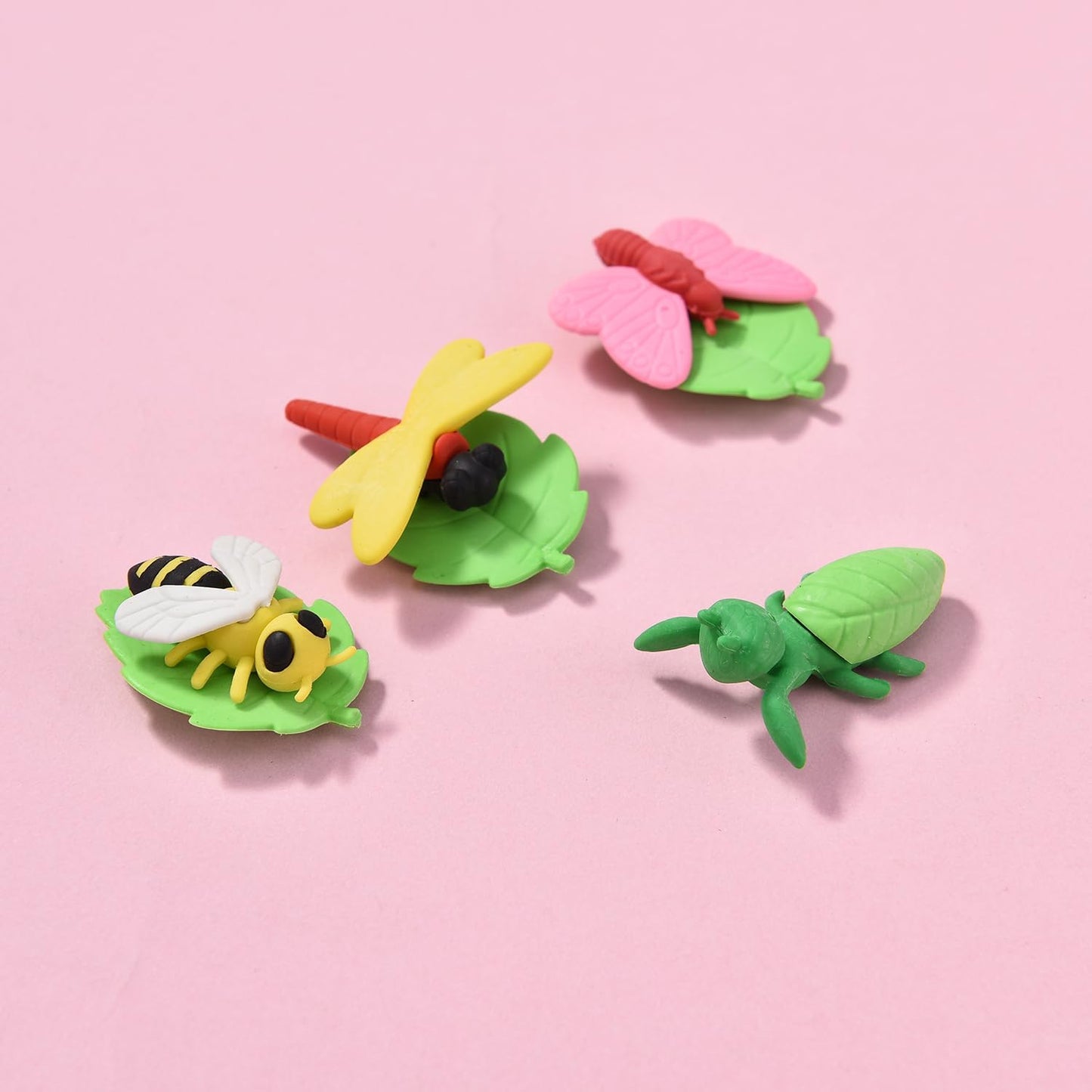 12 Pack 3D Animal Erasers for Kids, Boys and Girls - Fun Take Apart Insect Erasers for School Supplies, Prize Gifts, Party Favors