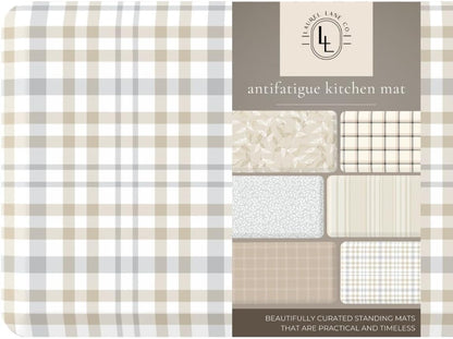 Anti Fatigue Mat by Laurel Lane Co. – Designer Anti Fatigue Mats for Kitchen Floor, Kitchen Mats for Floor, Desk Mat – Cushioned 0.75" Thick – Stain Resistant – Non-Skid Bottom – 20" x 39"