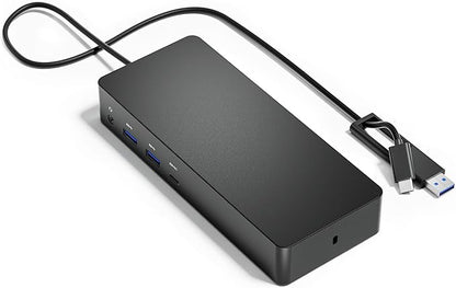D6000 Universal Docking Station, Up to Triple 4K or Single 5K Display by USB-C, Compatibility with Windows and MacOS
