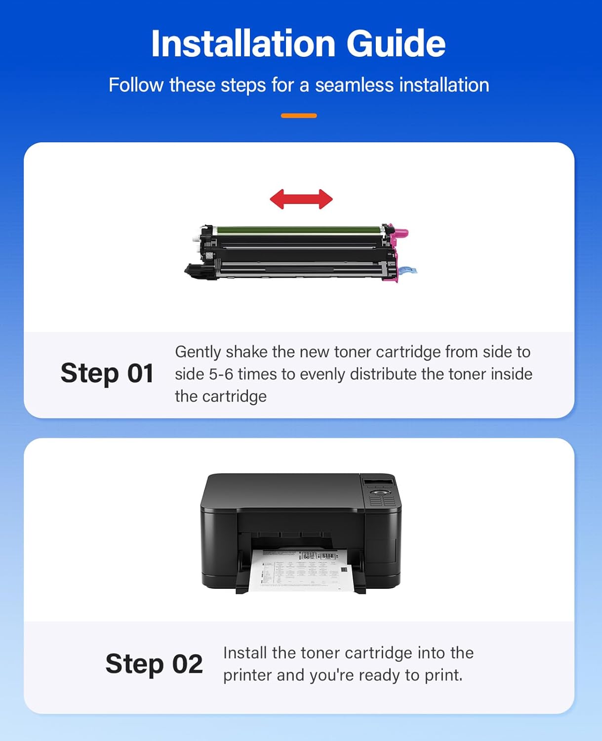 6510 6515 Drum Unit (Not Toner) 4-Pack Replacement for Xerox 106R03480 106R03477 106R03478 106R03479 Image-Drum Compatible with Xero Phaser 6510 WorkCentre 6515 Laser Printer Black Cyan Magenta Yellow