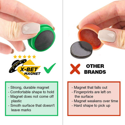 Refrigerator Magnets for Whiteboard, Fridge and Locker - Round Magnets for Classroom, Kitchen and Office - Fridge Magnets for Refrigerator 20 PCs