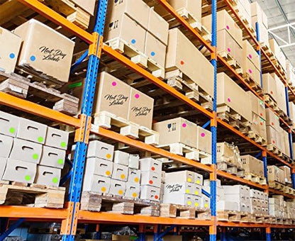 NextDayLabels - 8-1/2 x 11 Neon Color High Light Fluorescent Labels for Laser & Inkjet Printer (Blue Fluorescent, 2" Round - 20 Per Page | 2000 Labels)