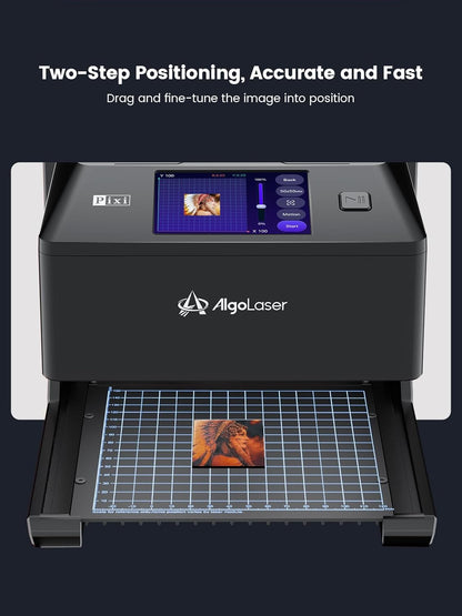 AlgoLaser 5W Smart Laser Engraver Machine: Portable Laser Engraver with 3.5" Touchscreen & 2.0 AlgoOS System - Hand Draw/Wireless Transmission/SD Card/Offline - Laser Engraving for Wood, Leather