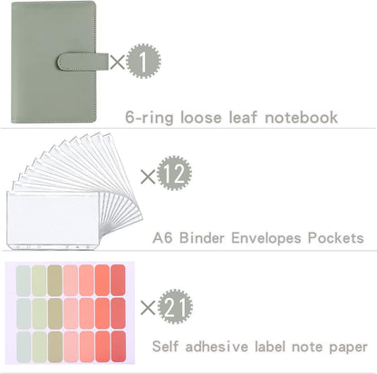 Money Saving Binder, Savings Challenges Book with for Cash Envelopes, 12pcs Zipper Envelopes A5 Budget Binder, Budget Planner for Managing Budgets and Saving Money -(Gray-9.2IN)