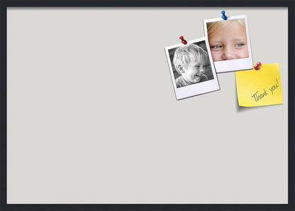 PinPix 40x28 Inch Cork Bulletin Board. This Decorative Framed Pin Board Comes with Light Stone Design and a Satin Black Frame. Ideal for Home Office Decor or Message Board (PinPix-1809)