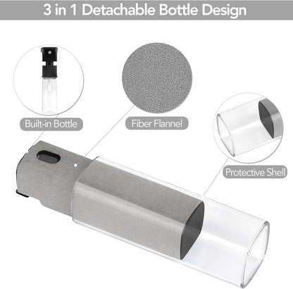 2 Pcs Fingerprint Proof Screen Cleaner Safe for All Phones Glasses Tablet Laptop TV Watch Screens (Light Grey)