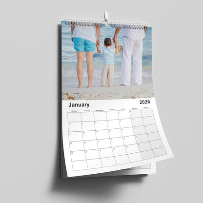 Custom Calendar 2026 for Home & Office - Print Your 13 Memories,Make Your Own Personalized Calendar Customized Christmas Gift &use your photo (Wall Calendar1, 5 Packs)