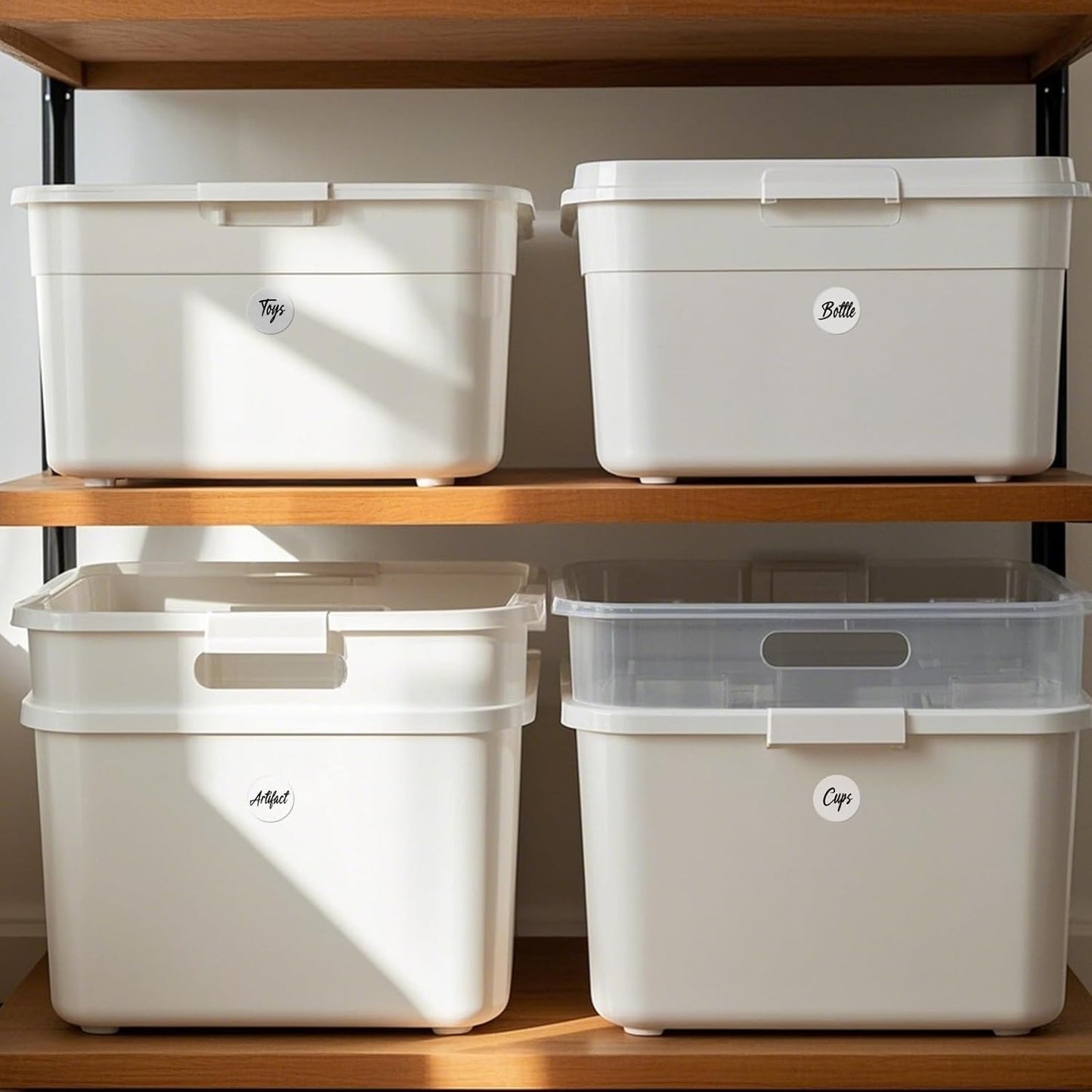 1000 PCS Color Coding Round Stickers 1.5 Inch Vinyl White Dot Sticker Removable Writable Circle Labels for Inventory Garage Sale Price Tags