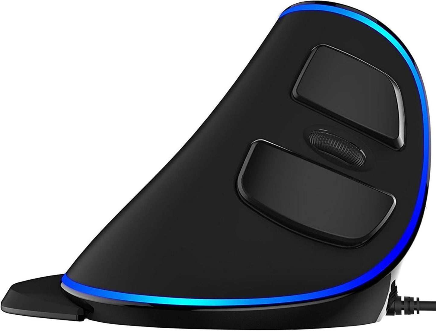 J-Tech Digital Wired Ergonomic Vertical USB Mouse with Adjustable Sensitivity (600/1000/1600 DPI), Scroll Endurance, Removable Palm Rest & Thumb Buttons [V628]