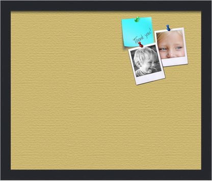 PinPix 18x15 Inch Cork Bulletin Board. This Decorative Framed Pin Board Comes with Honey Pastel Design and a Satin Black Frame. Ideal for Home Office Decor or Message Board (PinPix-1810)