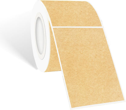 STARLIBOO Kraft Paper Rectangle Removable Moving Labels, 250 Labels, 2*3 Inch, Color-Coding Labels