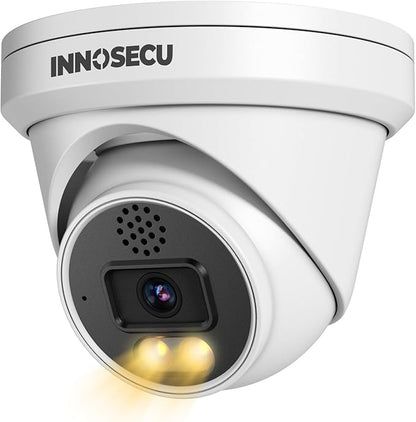 Dome PoE Camera 8MP Outdoor, Smart Dual Spotlight Security Camera for Surveillance System, Color Night Vision, 2.8mm Lens Wide Angle 110°, Two-Way Audio, Human/Vehicle Detection, IND8BD97K