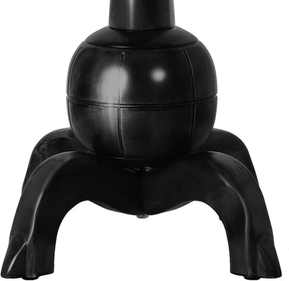 Heavy Duty Coat Rack Freestanding Wood Tree Rack with 8 Hooks, Unique Design Tree Branch-look, Premium Coat Tree Clothes Hanger Stand with Sphere Base for Entryway, Hallway, Bedroom-Load 160lbs Black