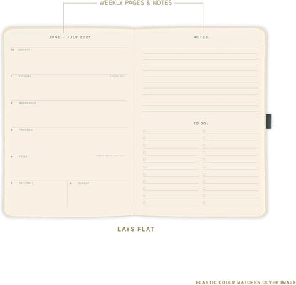 July 2025 – Dec. 2026 Planner by Graphique, Weekly and Monthly Planner, 18 Months Calendar, Hardcover, Pasta, 6” x 8”