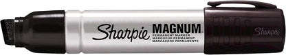 Sharpie Magnum Permanent Marker, Chisel Tip, Black, 72/Carton (44001)