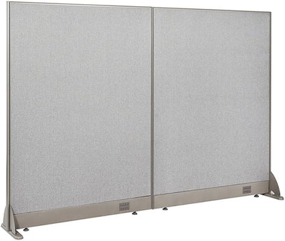 GOF Freestanding Office Partition, Large Fabric Room Divider Panel, 72" W x 48" H