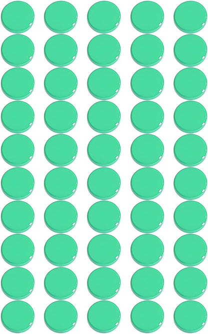Qualsen Fridge Magnets - 50pcs Mini Cute Magnets for Fridge, Locker, White Board, Kitchen, Office, Classroom (Green)