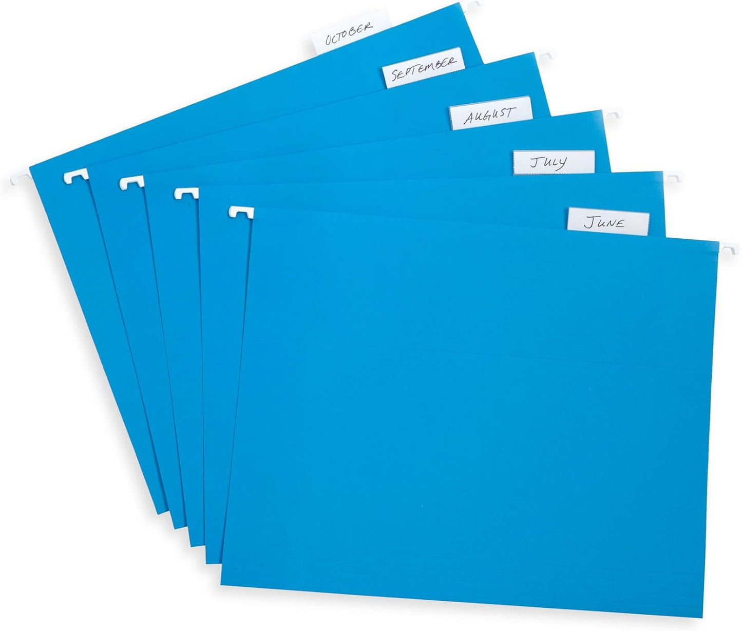 Blue Summit Supplies Hanging File Folders, 25 Reinforced Hang Folders, Designed for Home and Office Color Coded File Organization, Letter Size, Blue, 25 Pack