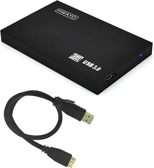 2.5'' 120GB Ultra Slim Portable External Hard Drive USB3.0 HDD Storage for PC/Desktop/Laptop/MacBook/Chromebook (Black)