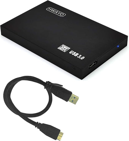 2.5'' 500GB Ultra Slim Portable External Hard Drive USB3.0 HDD Storage Compatible with PC, Desktop, Laptop, Xbox One Console (Black)