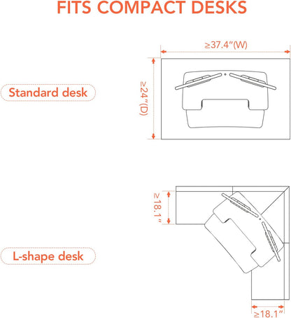 FLEXISPOT Electric Standing Desk Converter 42" Height Adjustable Desk 55 LBS Weight Capacity Motorized Stand up Desk Riser with Quick Release Keyboard Tray for Office Home