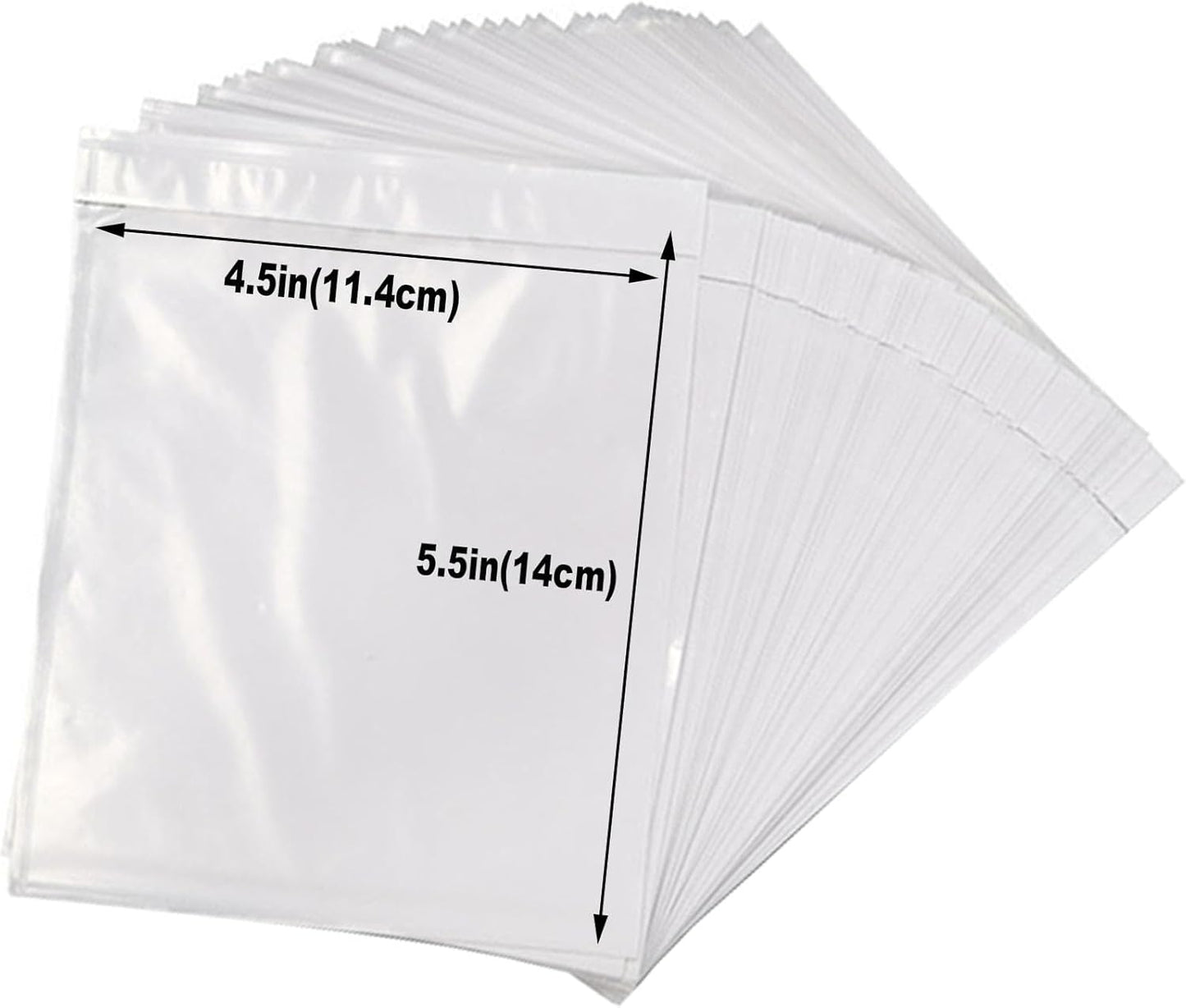 100 Pcs-4.5x5.5In Shipping Envelopes, Packing List Mailing Envelopes Clear Adhesive Shipping label sleeves Shipping Supplies for Small Businesses