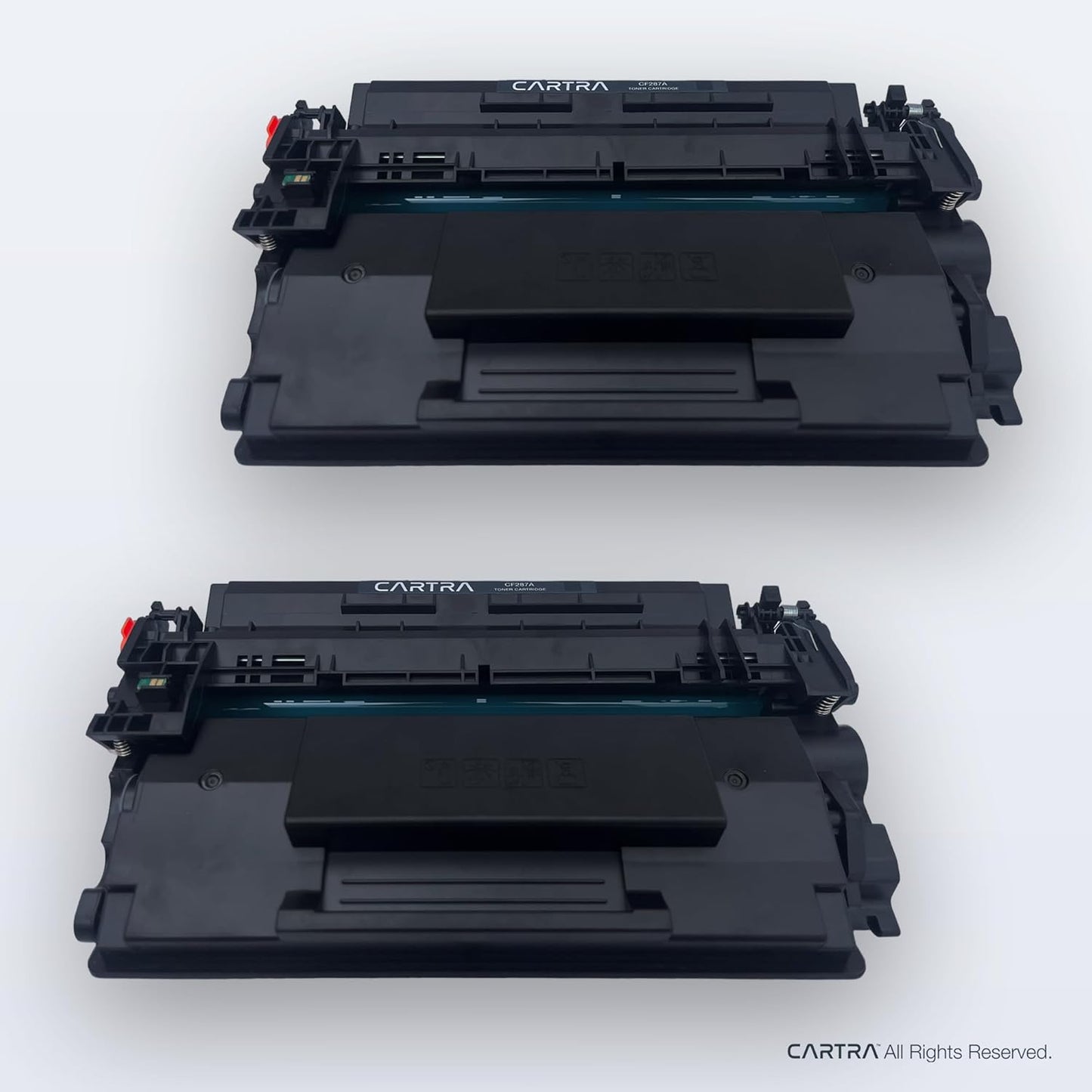 CARTRA 87A Toner Cartridge Black CF287A 2-Pack with Smart Chip, Compatible Replacement for 87A Black Toner Cartridge for HP Printer Models M506, MFP M527, and Flow MFP M527 Series, Office Supplies Use