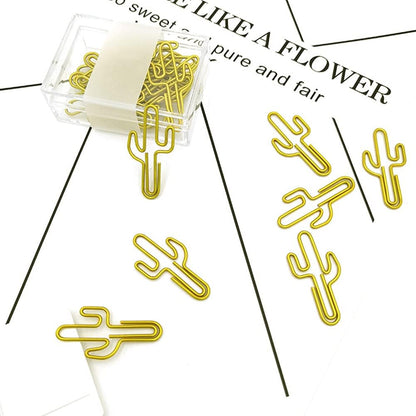 Cute Cactus Paper Clips - 30 Pack Creative Decoration for Home, School and Office by JruiZhp