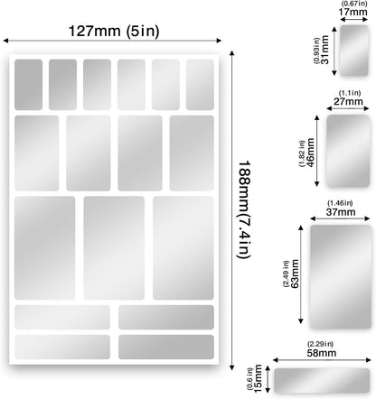 170Pcs Brightsilver Removable Labels for Jars,for Storage Bins,for Food Containers with 2 Liquid Chalk Marker(Brightsilver)
