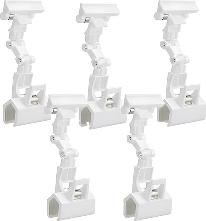 5pcs Sign Clips Clip Holder Sign Holder Clip Paper Holder for Table Top Clip On Sign for Paper Holder Computer Monitor Handy Artist Supplies Holder(5pcs White)