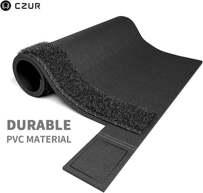 CZUR Assistive Cover 13.14-inch with Adjustable Hook&Loop Splash Resistant,PVC Material Cover for CZUR Book Scanner, Office&Home-Black