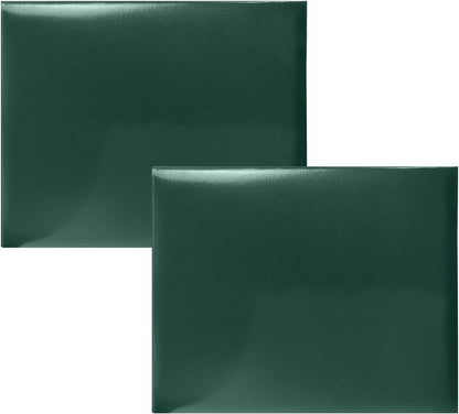 Certificate Holders 8.5"x11" Graduation Diploma Cover Document Leather Folders,Forest Green-2 Pack