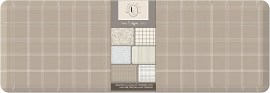 Anti Fatigue Mat by Laurel Lane Co. – Designer Anti Fatigue Mats for Kitchen Floor, Kitchen Mats for Floor, Desk Mat – Cushioned 0.75" Thick – Stain Resistant – Non-Skid Bottom – 20" x 60"