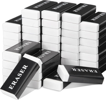 144 Pieces White Pencil Erasers Bulk Soft Art Erasers Pencil Erasers Large Rubber Erasers for Drawing Kids Student Artist Office Home Classroom Writing 1.8 x 0.8 x 0.3 Inch