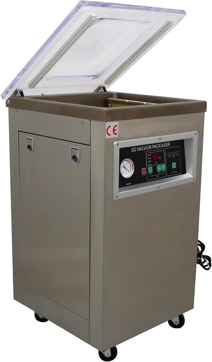 INTSUPERMAI DZ-400 Single Chamber Vacuum Packaging Machine Microcomputer Operation Panel Vacuum Sealing Machine Packaging Sealer 110V