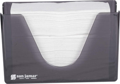 San Jamar Carlisle FoodService Products Plastic Countertop Folded Towel Dispenser, Black