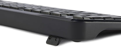 Amazon Basics 2.4GHz Wireless Keyboard and Mouse Combo, Quiet and Compact US Layout, Unifying USB Receiver, Black