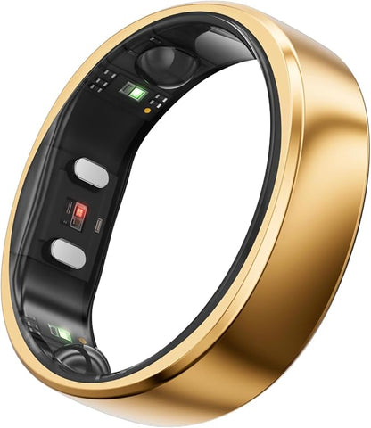 RingConn Gen 2, World’s First Smart Ring with Sleep Apnea Monitoring, No APP Subscription, 12-Day Battery Life, Stress/Heart Rate/Women's Health Tracker, Android & iOS Compatible (Rose Gold, Size 13)