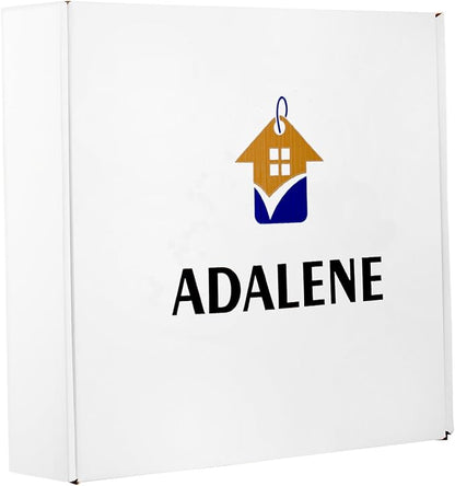 Adalene Wall Clocks Large Decorative For Living Room Decor 14 Inch Wooden Frame - Quiet Battery Operated Wood Wall Clock Silent Non Ticking Analog Quartz Movement, Large Numbers, For Kitchen, Bedrooms
