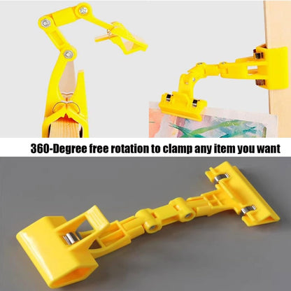 5pcs Sign Clips Clip Holder Sign Holder Clip Paper Holder for Table Top Clip On Sign for Paper Holder Computer Monitor Handy Artist Supplies Holder(5pcs Yellow)