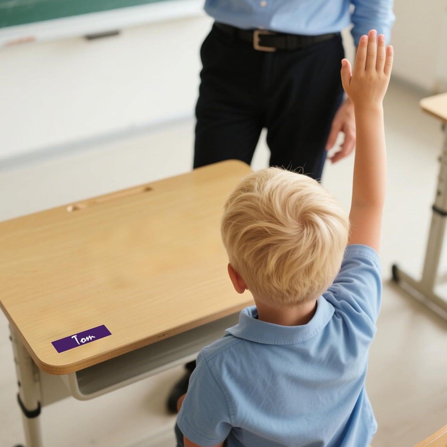 3 × 1 Inches Purple Rectangle Color Coding Labels 1000 PCS, Self-Adhesive Writable Waterproof Vinyl Blank Sticker Roll for Office Home School Business