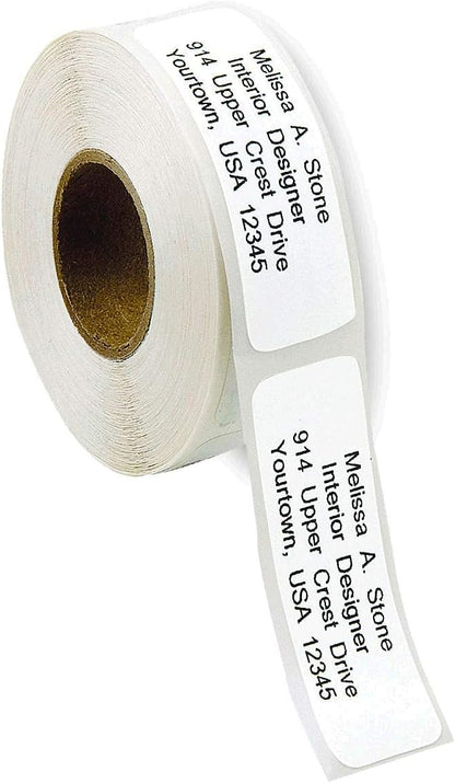 Personalized Return Address Labels, Roll of 500 Gloss White Self-Adhesive Labels Without Dispenser, Customize with Name & Shipping Address, Colorful Images