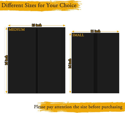 3PCS Small Trifold Poster Board, 21 x 14 Inches Black Corrugated Cardboards Mini Tri Fold Poster Boards for School Projects, Science Fair, Business Presentations, Exhibitions, Event Display