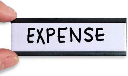 SmartSign Pack of 25 Magnetic"C" Channel Label Holders | 1" x 3"