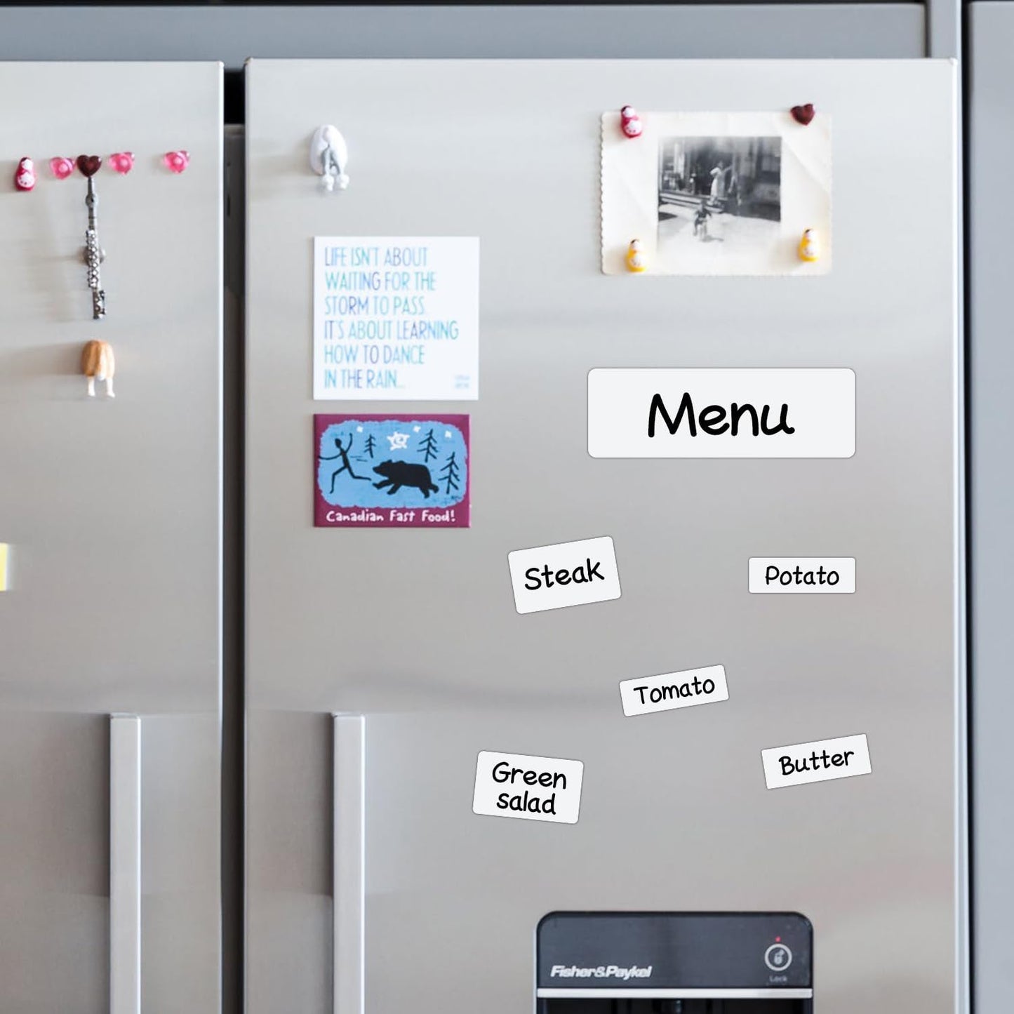 Larger Magnetic Dry Erase Labels 12"x 4" White, Big Dry Erase Magnetic Labels for Whiteboards, Fridge, School Classroom, Pack of 10